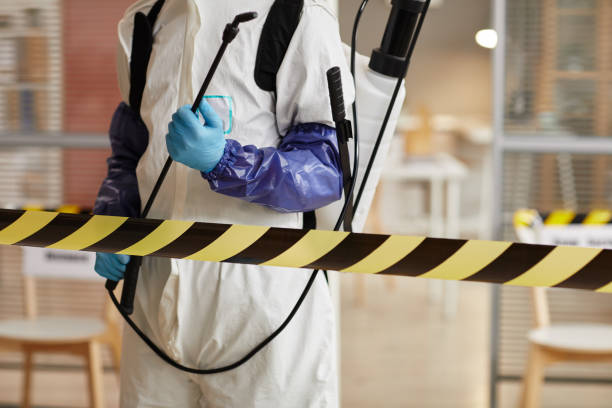 Professional Biohazard Cleanup technician working in Larchwood, IA